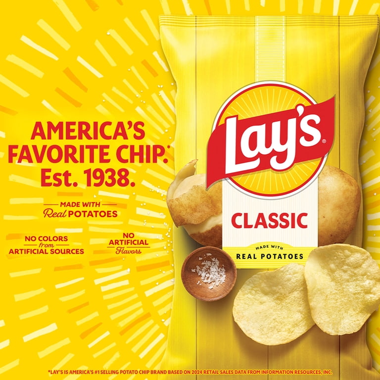 Lays All Dressed Potato Chips 7.75 oz Bag - Walmart.com