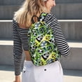thumbnail image 5 of Lsque Football Doodle Pattern Canvas Daypack, Durable Backpack, High-quality Versatile Backpack,Vintage Compact Backpack-Medium, 5 of 6