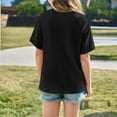 thumbnail image 5 of Summer Baby Girl Clothes Short Sleeve Dandelion Print Blouse T-Shirt Comfortable & Soft Lightweight Boys' Activewear T-Shirts W03-Black,160, 5 of 5