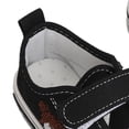 thumbnail image 2 of M Buder Zapatos Casuales de Lona Transpirable con Estampado de Dibujos Animados y Suela Suave para Niños y Niñas, Cierre Gancho y Bucle, Talla 28 (18.0 cm / 7.1 inches), Color Negro, 2 of 9
