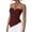 Wine, variant on YUGYXL Halter Neck Tank Tops for Women Sleeveless Solid Color Bandeau Top Asymmetrical Hem Summer Fashion Outfits XXL