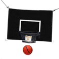 thumbnail image 5 of Basketball Hoop Attachment for Trampolines Universal Baseboard with Ball Adjustable Ropes for All Ages Practice Kids Backyard Outdoor Sports, 5 of 5