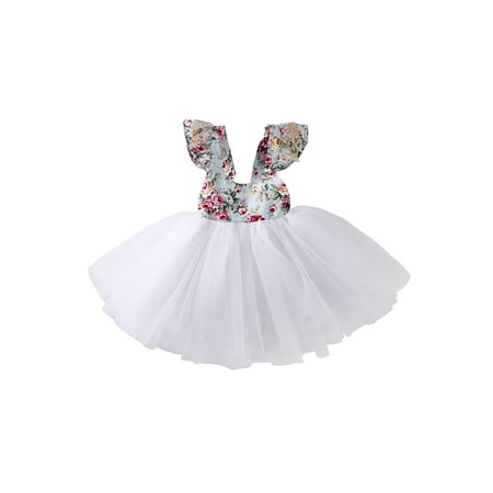 

Flower Girl Princess Dress Kid Baby Party Wedding Bridesmaid Tulle Tutu Dresses