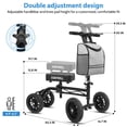 thumbnail image 7 of COSYWILL Knee Scooter,Economy Knee Walker with Dual Braking System,Foldable Scooter for Foot Injuries,Compact Crutches Alternative,Black, 7 of 7