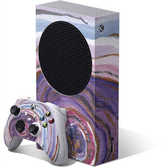 Skinit Geode Lilac Watercolor Geode Xbox Series S Bundle Skin