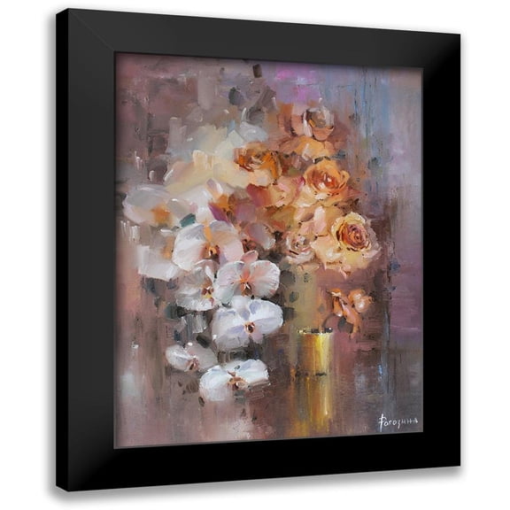Rogozina, Svetlana 12x14 Black Modern Framed Museum Art Print Titled - Melody of Flowers
