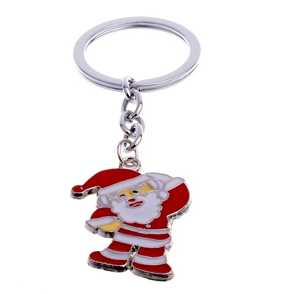 Mini Santa Claus Design Sac à Main Porte-Clés Porte-Clés Décoratif Voiture Porte-Clés Souvenir Cadeau de Noël Pendentif Clé