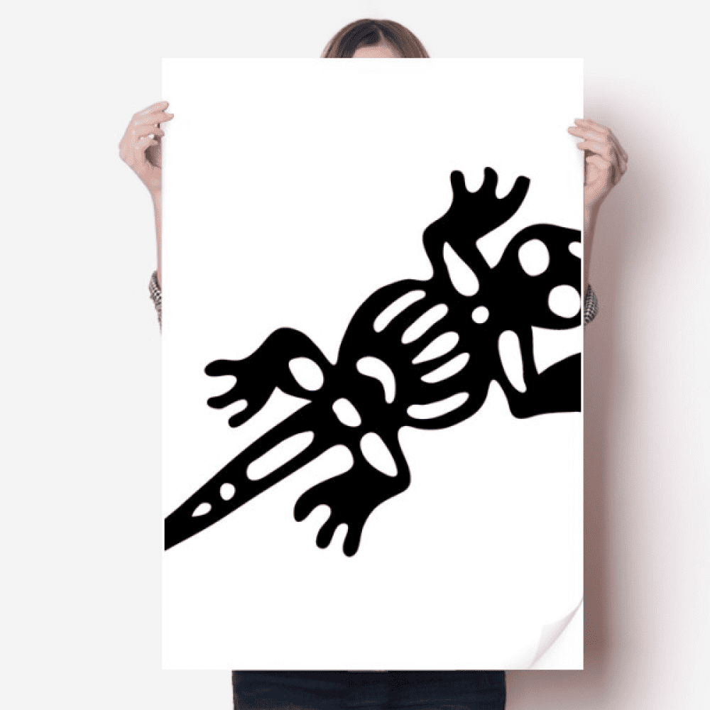 Mexico Totems Gecko Lizard Ancient Civilization Sticker Decoration