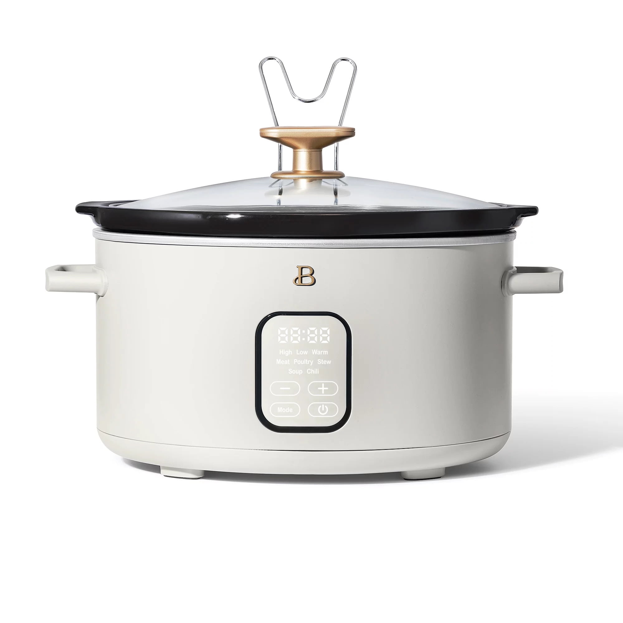 Beautiful 6QT Programmable Slow Cooker, White Icing by Drew - Walmart.com