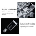 thumbnail image 5 of CIMAXIC Anti Wear Easy Installation Plastic Lock Hasp 20 Sets for Repair,2.17"X0.98"X0.79", 5 of 5