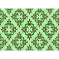 thumbnail image 1 of Ahgly Company Machine Washable Indoor Rectangle Transitional Light Green Area Rugs, 2' x 5', 1 of 7