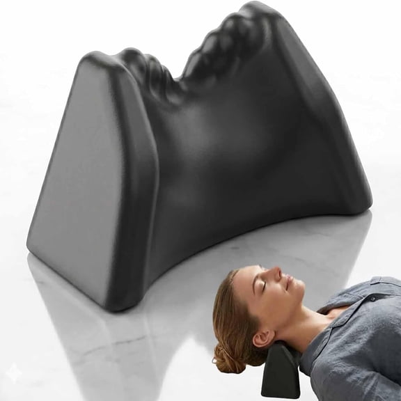 Posture Release Tool, Neck Stretcher Pillow, Cervical Traction Device, Acupressure Nodes, Tension Headache Relief, Shoulder Massage Relaxer, Muscle Soother