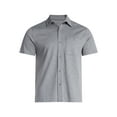 thumbnail image 5 of Free Assembly Men's Cotton Button Front Polo Shirt with Short Sleeves, Sizes S-3XL, 5 of 5