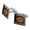 Silver, variant on I'd Rather Be Hibernating Sleeping Bear Funny Humor Square Cufflink Set - Silver or Gold