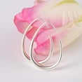 thumbnail image 7 of Alexcraft Teardrop Hoop Earrings for Women - 14k Gold Plated Large Oval Pull Through Hoop Earrings Lightweight Jewelry Gift for Women Teen, 7 of 7