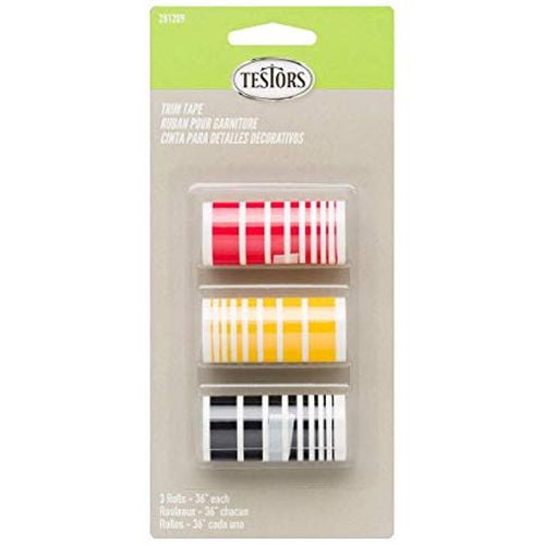 TESTORS Trim Tape Red, Yellow And Black