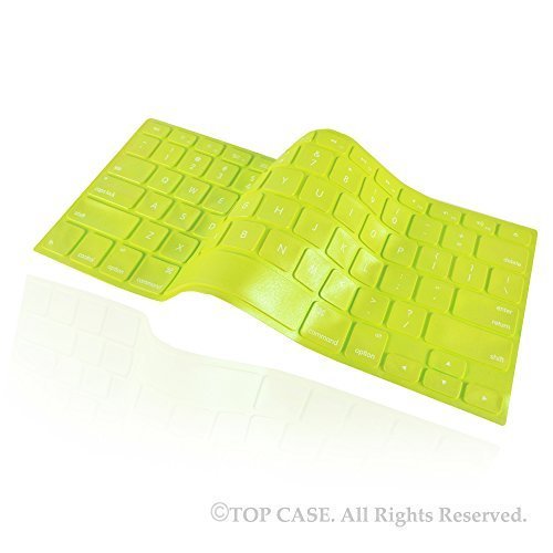 TopCase NEW SHIMMERING Neon Green Silicone Keyboard Cover Skin for