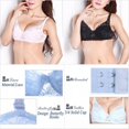 thumbnail image 2 of Pretty Comy Women's Bow Lace Push Up Bra 32-40 Back Closure Brassiere Underwear,1Pack, 2 of 10