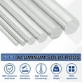 thumbnail image 3 of Uxcell 2pcs 1"(25mm) Diameter 6061 Aluminum Round Rods 16"(405mm) Length Aluminum Solid Bar for Industrial CNC, DIY Craft, Robotics, Silver, 3 of 6