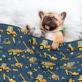 thumbnail image 3 of Yiaed Modern Excavator Print Dog Blankets-Cat Blanket Washable for Couch Protection,Puppy Blanket, Soft Plush Reversible Throw Furniture Protector-, 3 of 8