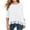 White, variant on JWD Women's Tops Long Sleeve Lace Trim O-Neck A Line Tunic Blouse Black-Large