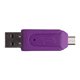 thumbnail image 2 of Lector de tarjetas SD 2 en 1 Dual USB Plug OTG SD Lector de tarjetas TF para computadora con teléfono inteligente Púrpura Hugtrwg Para estrenar, 2 of 6