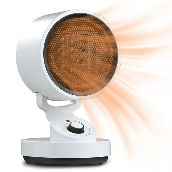 Yescom 1500W PTC Ceramic Space Heater Electric Oscillating Heating White