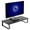 Black, variant on VIVO Black Wood 24" Wide Desktop Stand Ergonomic TV Monitor Riser Desk Organizer