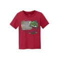 thumbnail image 1 of Gone Fishing With Daddy T-Shirt en Coton pour Enfants - Rouge - Très Petit, 1 of 1