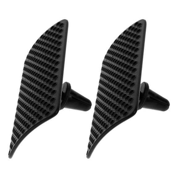 Car Air Conditioning Vent Deflector for Comfortable Drive Black Plastic Fits Most Vehicles 2 Pieces