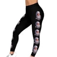 thumbnail image 3 of QIUOMBBP Yoga Leggings for Women Christmas Gifts Stretch High Waist Hip Lift Pants Full Length Workout Legging Tights, Black, M, 3 of 10