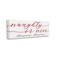 thumbnail image 3 of Naught Or Nice Decisions Humor Holiday Graphic Art Gallery Wrapped Canvas Print Wall Art, 3 of 7