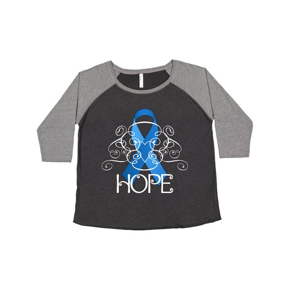 Inktastic Hope-Colon Cancer Awareness Women's Plus Size T-Shirt