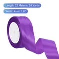 thumbnail image 2 of Uxcell 24 Yards Dark Purple Satin Ribbon, Polyester for Gift Wrapping Wedding Decoration, 2 of 6