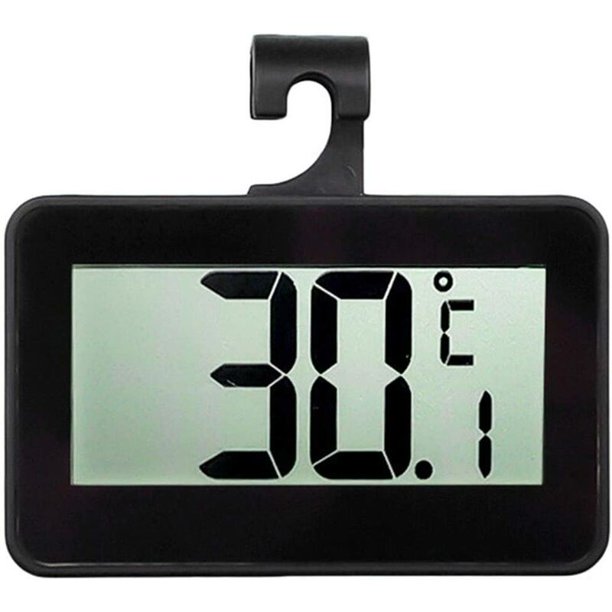 Termómetro de nevera, pantalla digital de precisión para nevera, congelador con soporte magnético ajustable, termómetro electrónico de alta precisión, alarma de congelación, UD05 negro esquí esquí Gafas de esquí