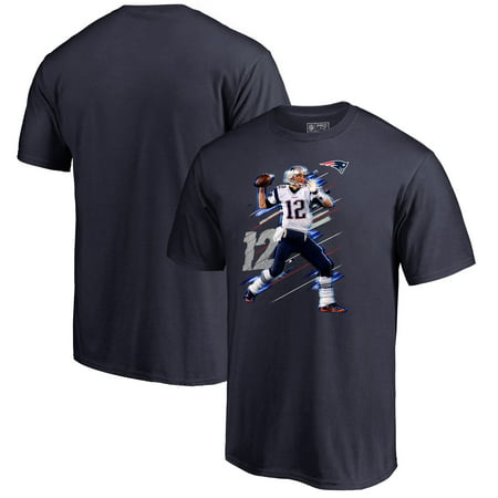 Tom Brady New England Patriots NFL Pro Line by Fanatics Branded Fade Away Player T-Shirt - (Tom Brady Best Qb Ever)