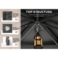 thumbnail image 5 of MASTERCANOPY 9 x 9ft Patio Gazebo with Double Roof and Mesh Walls, Dark Gray, 5 of 8