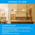 thumbnail image 4 of TORCHSTAR Basic Series 12W 6 Inch LED Recessed Lighting with Junction Box, 2700K Soft White, 5%-100% Dimmable, ETL and Energy Star Certified, Pack of 4, 4 of 5