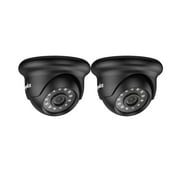 SANNCE 1080P HD CCTV Security Cameras 2MP Outdoor Home Video Surveillance Dome Camera CCTV System with Night Vision Black-2PCS, 3.6mm Lens