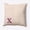 Dusty Rose, variant on Simply Daisy 16" x 16" Modern Monogram Indoor/Outdoor Polyester Throw Pillow, Cranberry