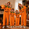 thumbnail image 2 of FASHOFT Adult Onesie for Women Men Halloween Unisex Cosplay Pajamas 3D Hooded Jumpsuit Flannel Zipper Closure Soft Cozy Dress up Orange XL, 2 of 7
