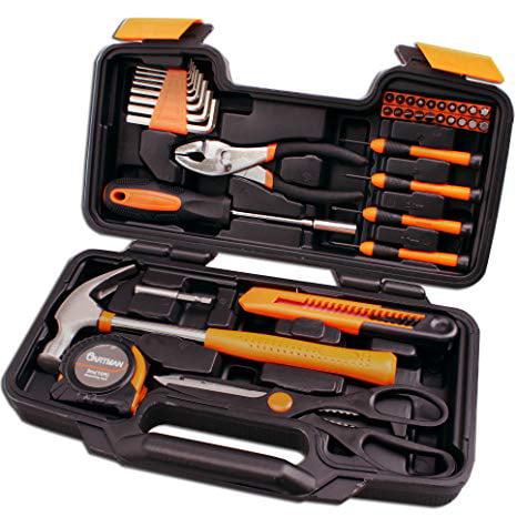 Apollo Tools DT9706 39 Piece General Repair Hand Tool Set with Tool Box Storage Case for sale online