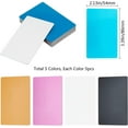 thumbnail image 2 of 1set Aluminium Blank Name Cards for Laser Engraved Custom Visiting Business Cards Mixed color 5 colors 5Sheets/color 25sheets/set, 2 of 4