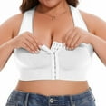 thumbnail image 2 of Comfortable Breathable Wireless Front Closure Plus Size Bra For Everyday Wear, 2 of 5