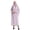 Purple, variant on Muslim Women Solid Color Hooded Batwing Sleeves Abaya Long Hijab