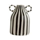 thumbnail image 5 of Jarrón de flores decorativo Maceta de cerámica para flores frescas secas Jarrón de porcelana para negro, 5 of 9