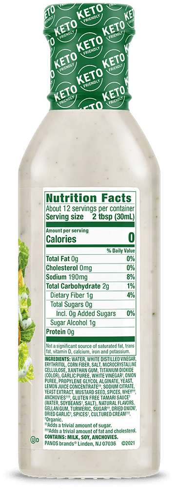 (3 pack) Walden Farms Dressing Caesar, 12 Fl oz.