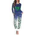thumbnail image 2 of Pijama elegante de manga larga para mujer, ropa de dormir informal, conjunto de dos piezas, regalo de Navidad, Otoño e Invierno, 2 of 4