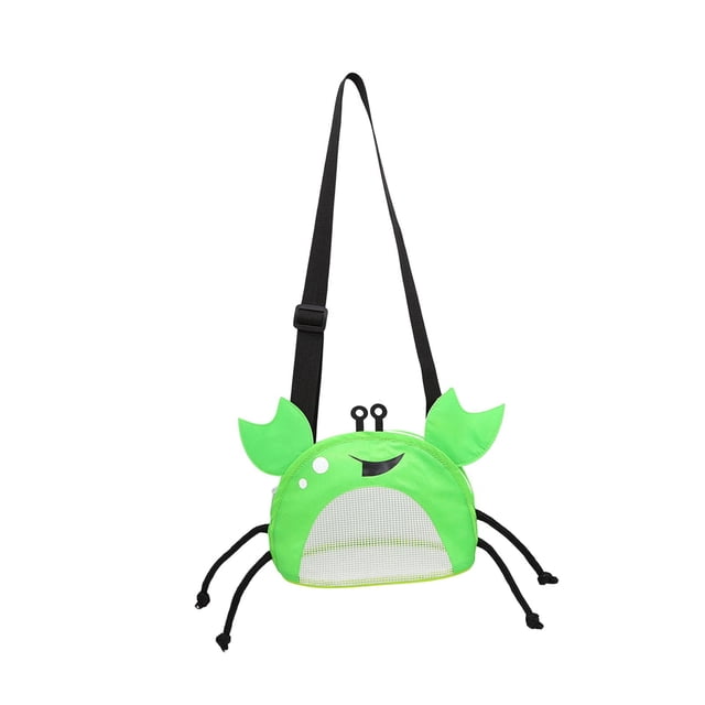 Bolsa de playa Sunnimix malla con cremallera para Niñas verde