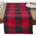 thumbnail image 2 of Saro Lifestyle Buffalo Plaid Design Cotton Table Runner, 2 of 5